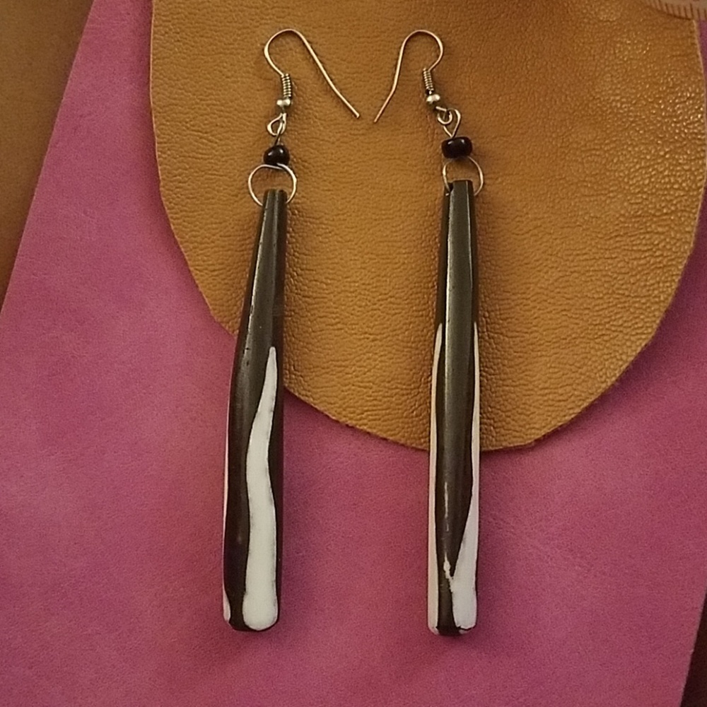 Wood Earrings from Mali